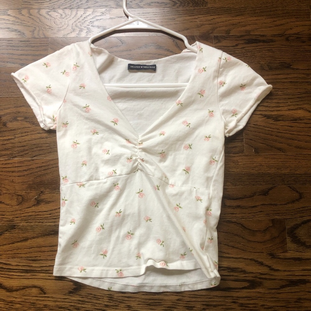BRANDY MELVILLE FLORAL GINA TOP